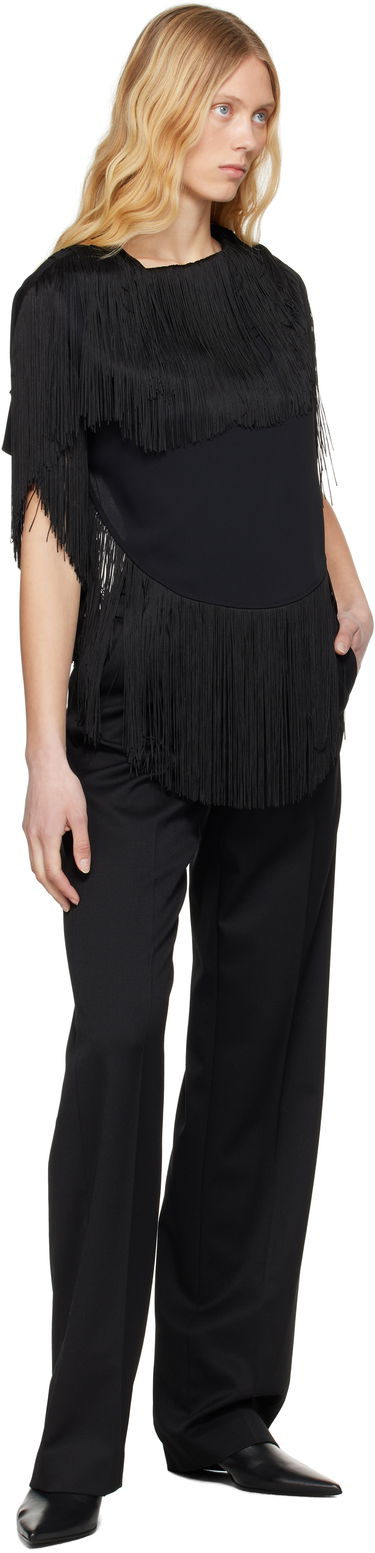 Панталони Maison Margiela MM6 Maison Margiela Tailoring Wool Blend Trousers Черно | S62KB0224 S47848, 3