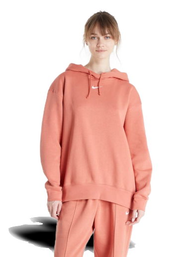 Суитчър Nike Sportswear Collection Essentials Oversized Fleece Червено | DJ7668-827