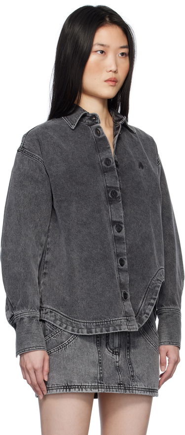 Риза The Attico Attico Eliza Denim Shirt Сиво | 250WCB00074 DDD104AA, 1