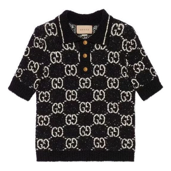 Поло тениска Gucci Gucci Fine Cotton Polo Top Черно | 735890-XKC1L-1289
