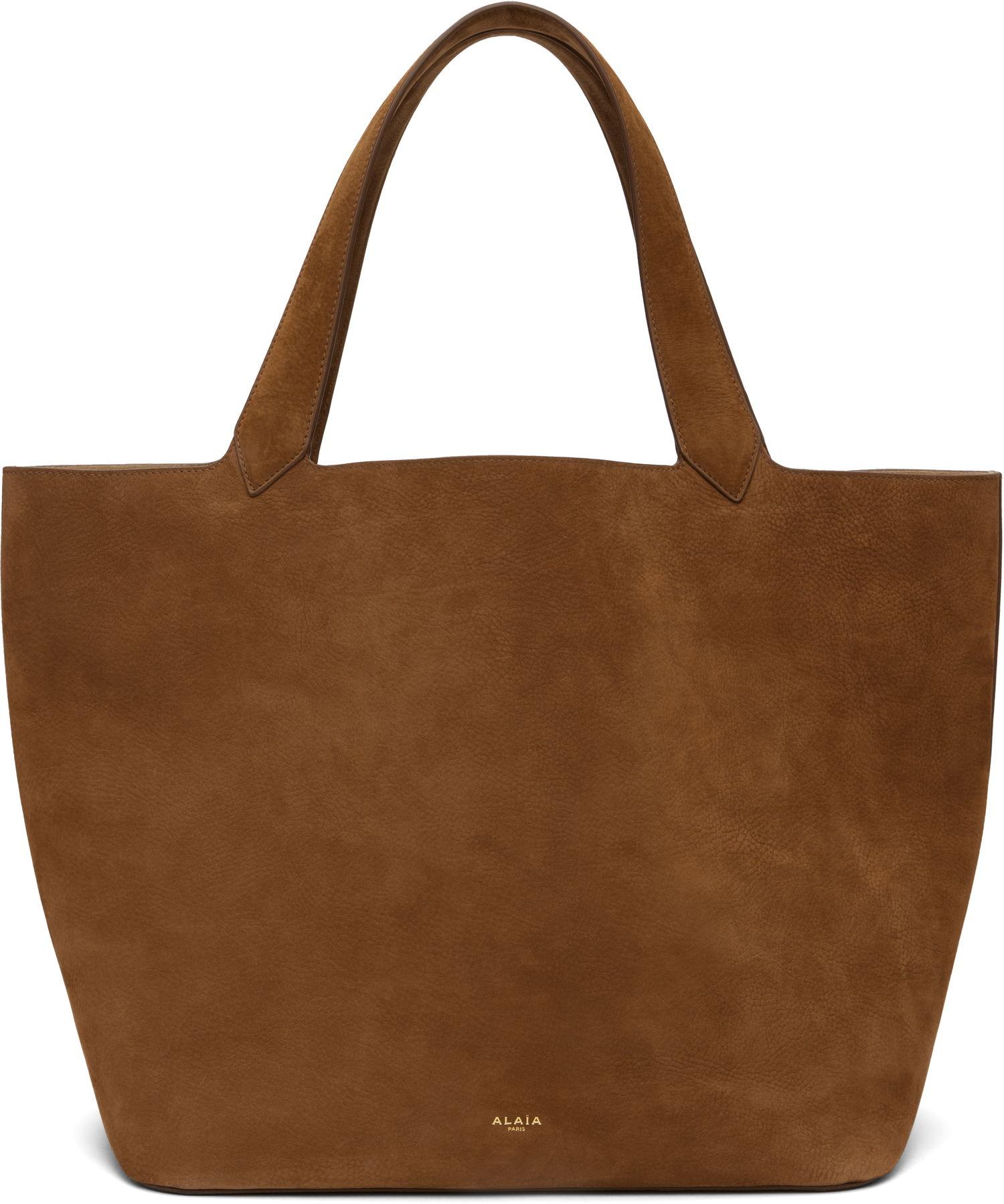 Голяма пазарска чанта Alaïa ALAÏA 'Le Cabas' Suede Tote Кафяво | AA1S15042CA214, 0