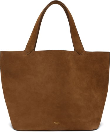 Голяма пазарска чанта Alaïa ALAÏA 'Le Cabas' Suede Tote Кафяво | AA1S15042CA214, 0