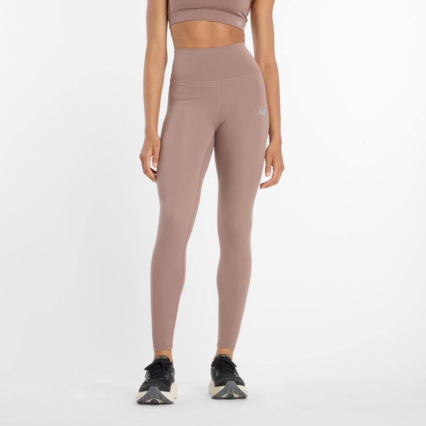 Клинове New Balance High-Waisted Performance Leggings Бежово | NBWP51126EAS