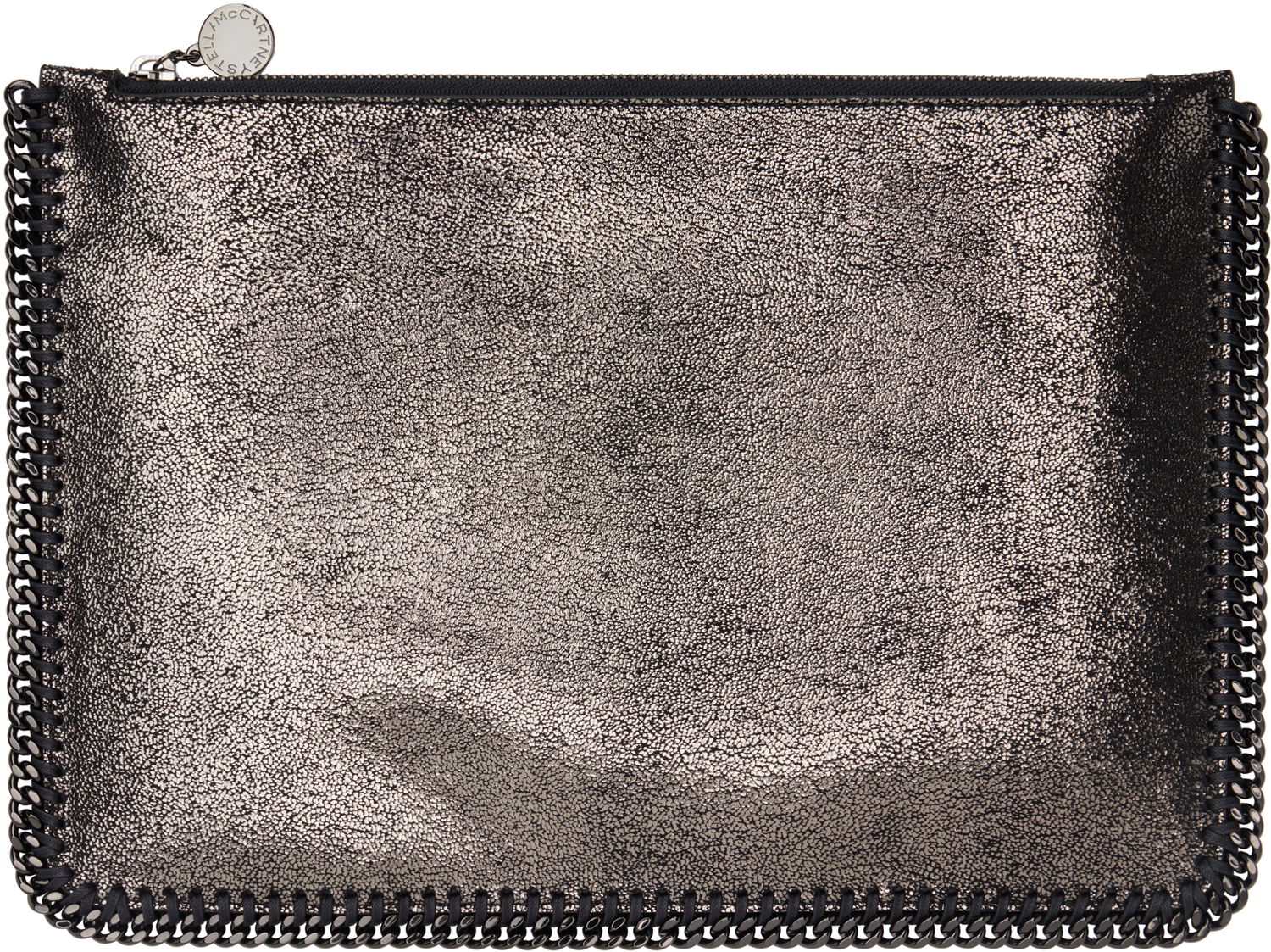 Дамска чанта Stella McCartney Falabella Chain Metallic Clutch Черно | 7B0112WP0489, 0