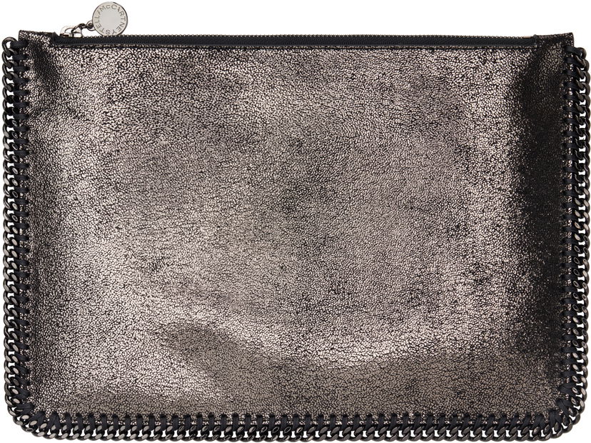 Дамска чанта Stella McCartney Falabella Chain Metallic Clutch Черно | 7B0112WP0489