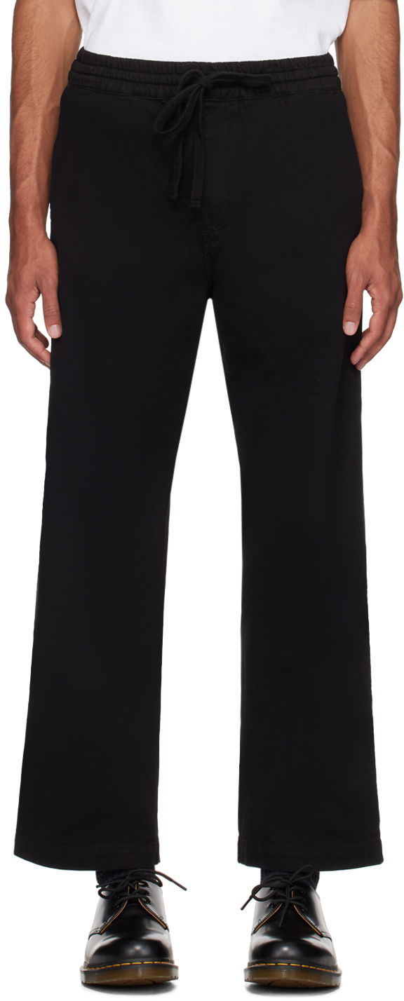 Панталони Carhartt WIP Relaxed Fit Cotton Twill Trousers Черно | I033585