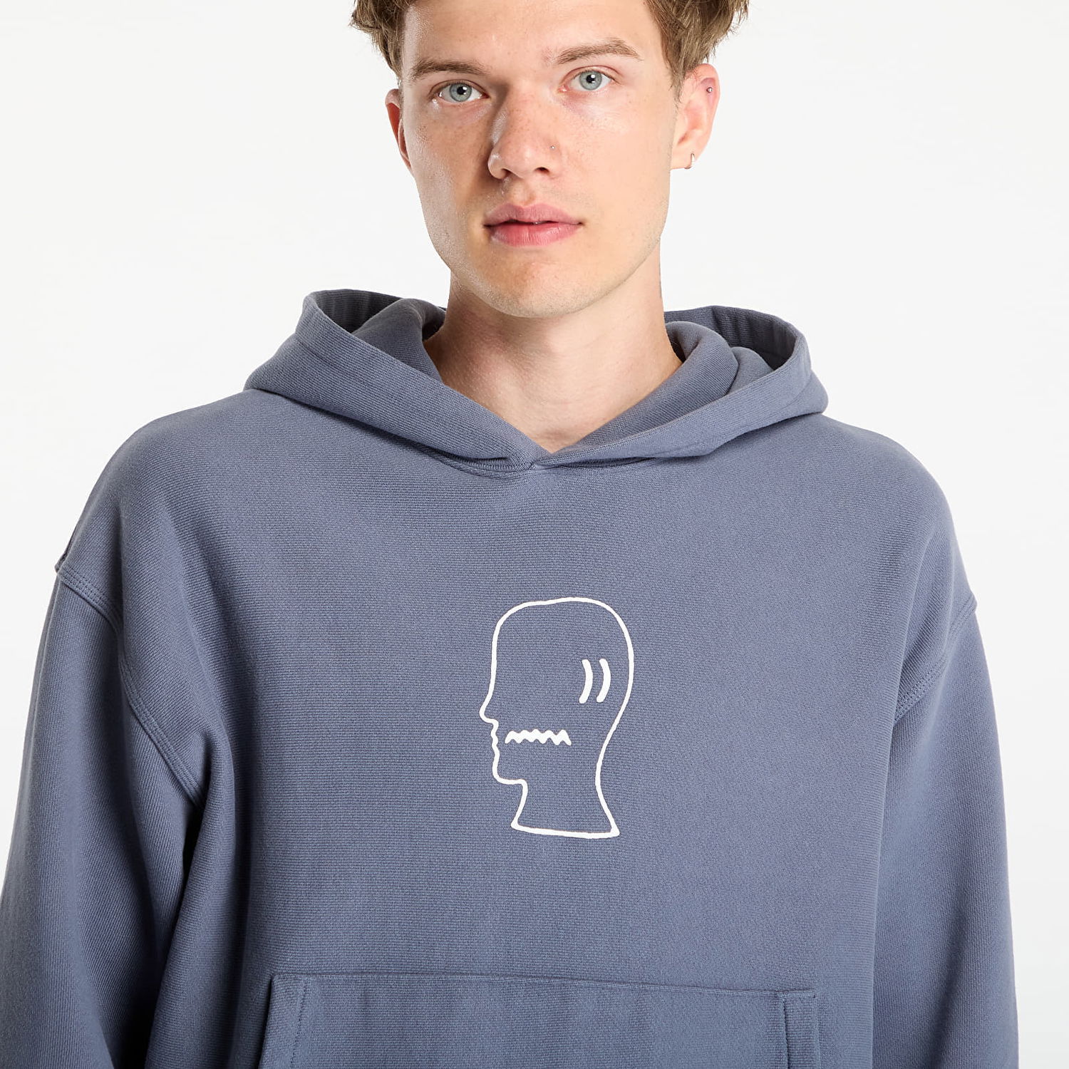 Суитчър Brain Dead Logo Head Hoodie Slate Синьо | BDS25T09004821BL05, 1