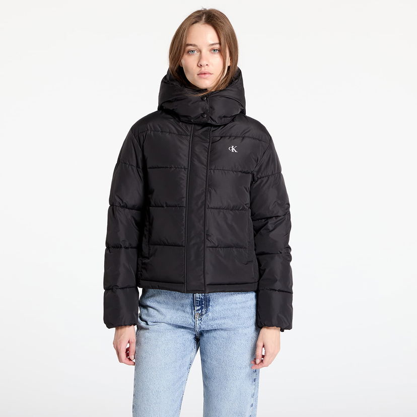 Пухо яке CALVIN KLEIN Matte Monologo Jacket Black Черно | J20J224119 BEH