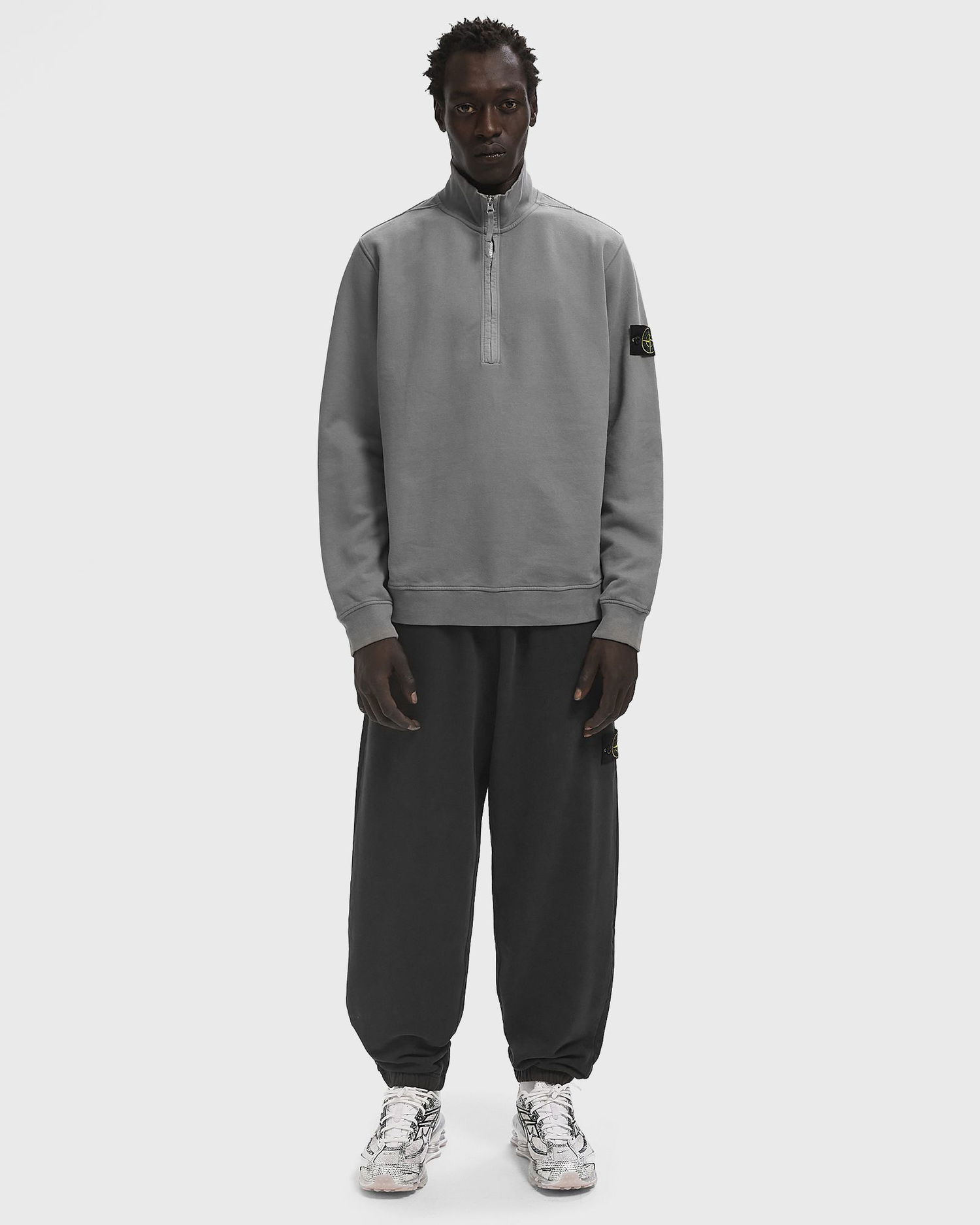 Суитчър Stone Island Long Sleeve Polo Shirt Сиво | K2S156100068S0A20.V006B, 1