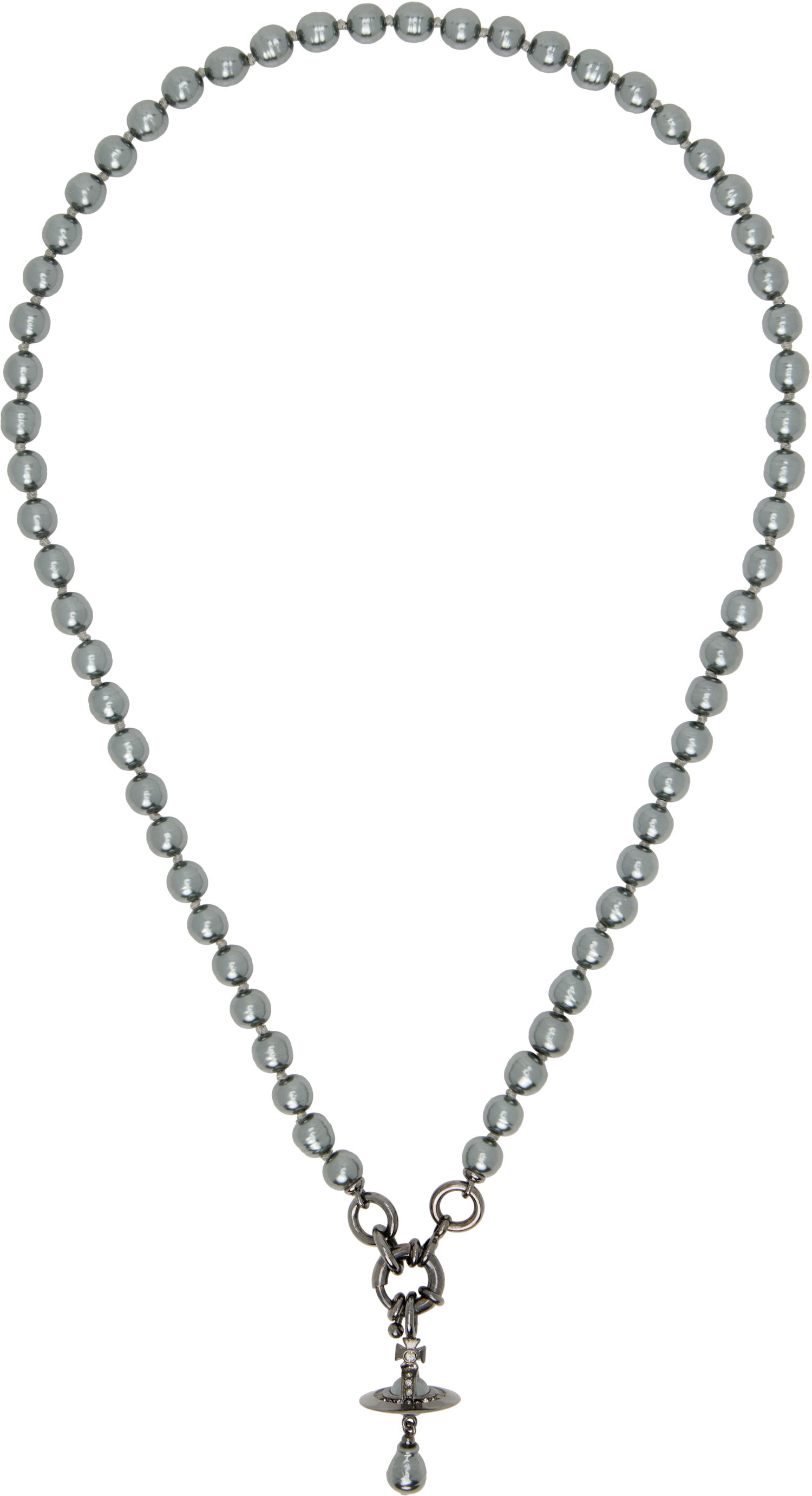 Колие Vivienne Westwood Vivienne Westwood Aleksa Pearl Necklace Сиво | 6301013F-02S278, 0