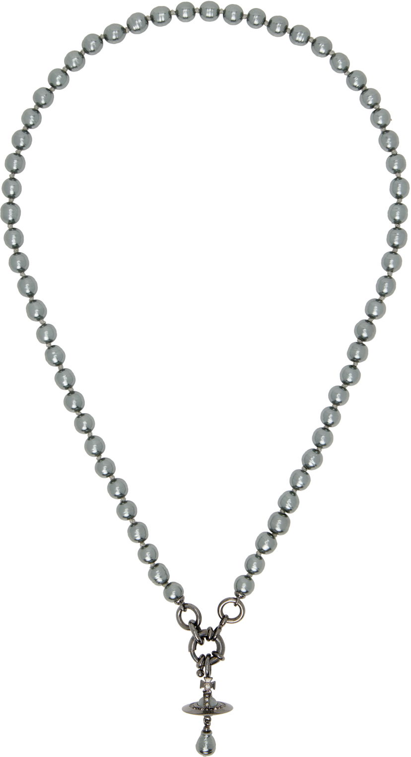 Колие Vivienne Westwood Vivienne Westwood Aleksa Pearl Necklace Сиво | 6301013F-02S278