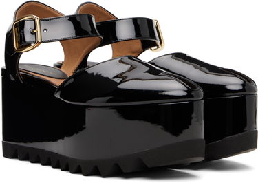 Кецове и обувки Stella McCartney Stella McCartney Elyse Patent Platform Sandals Черно | 810554APADF0, 3