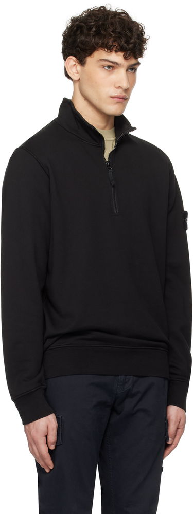 Суитчър Stone Island Fleece Sweatshirt Черно | K1S156100619S0051, 1