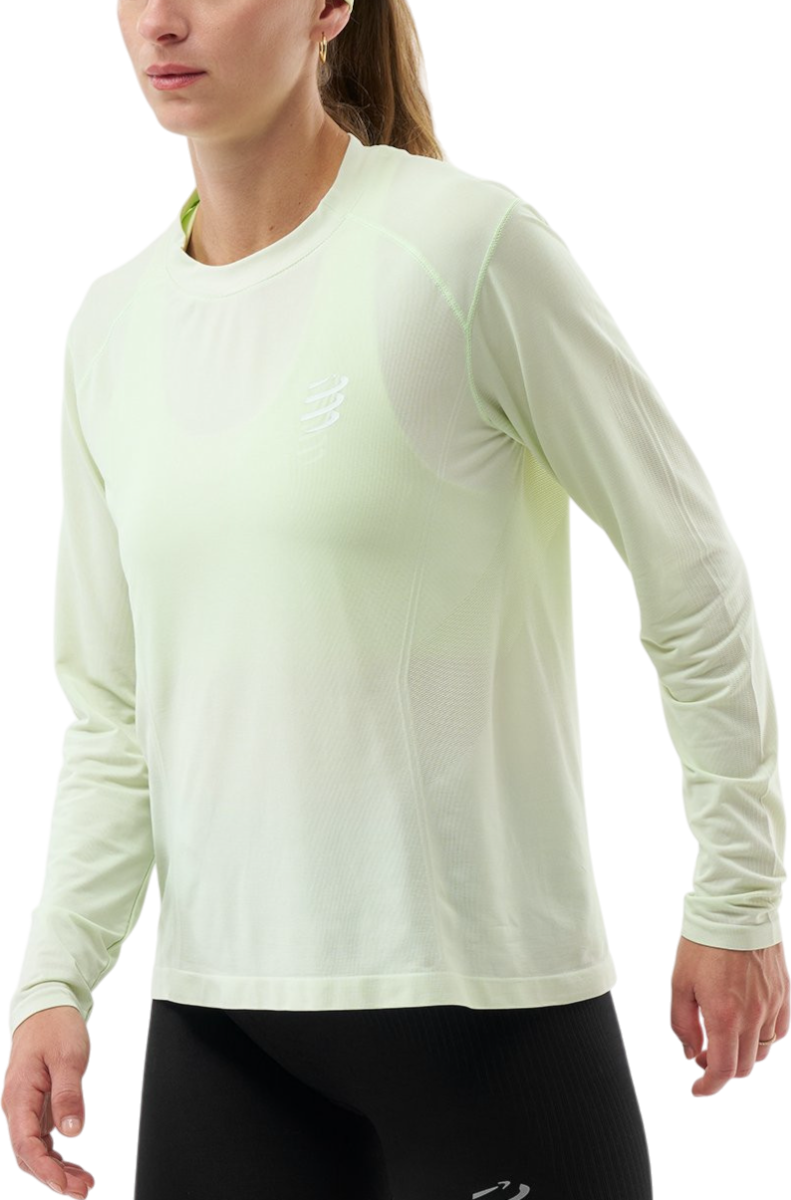 Тениска Compressport Performance Long Sleeve T-Shirt Зелено | atsw4955143