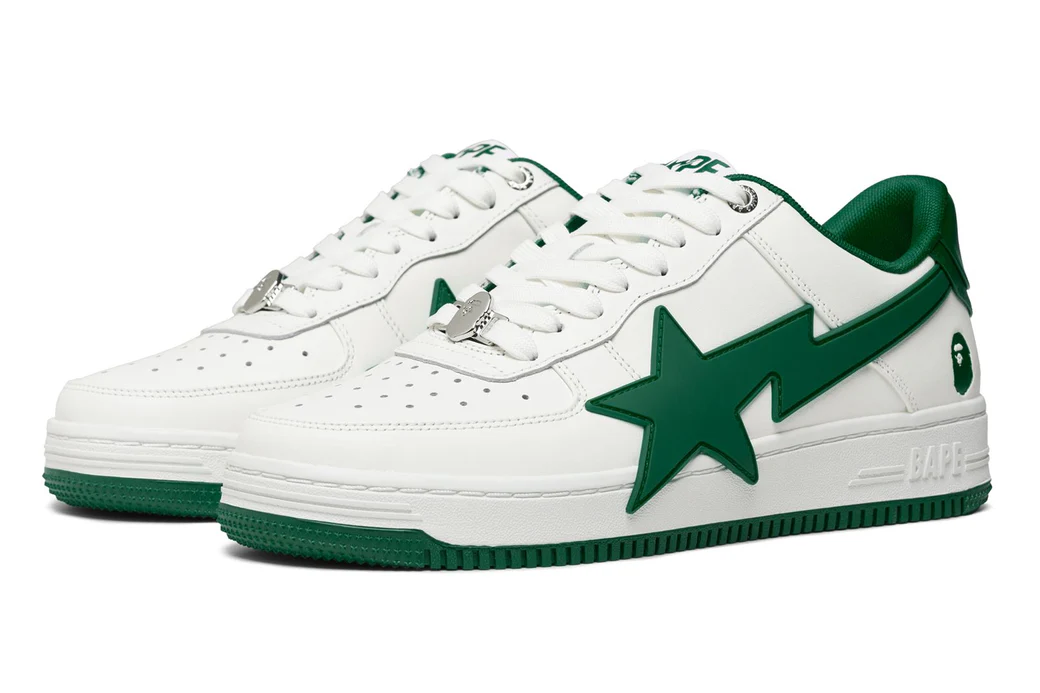 Кецове и обувки BAPE Bape Sta OS #2 White/Green Бяло | 1K20-191-314-GRN, 1