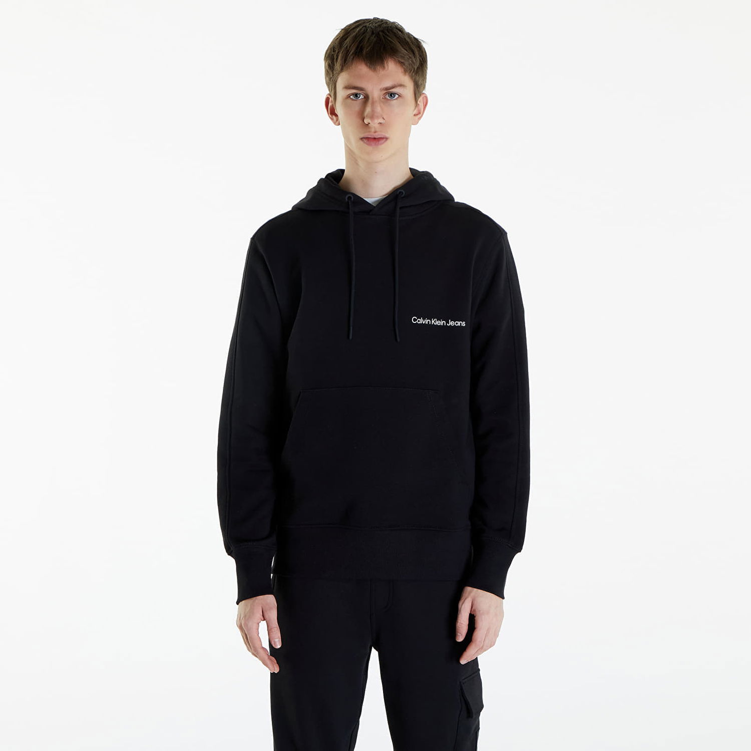 Суитчър CALVIN KLEIN Institutional Hoodie Черно | J30J324620 BEH, 0
