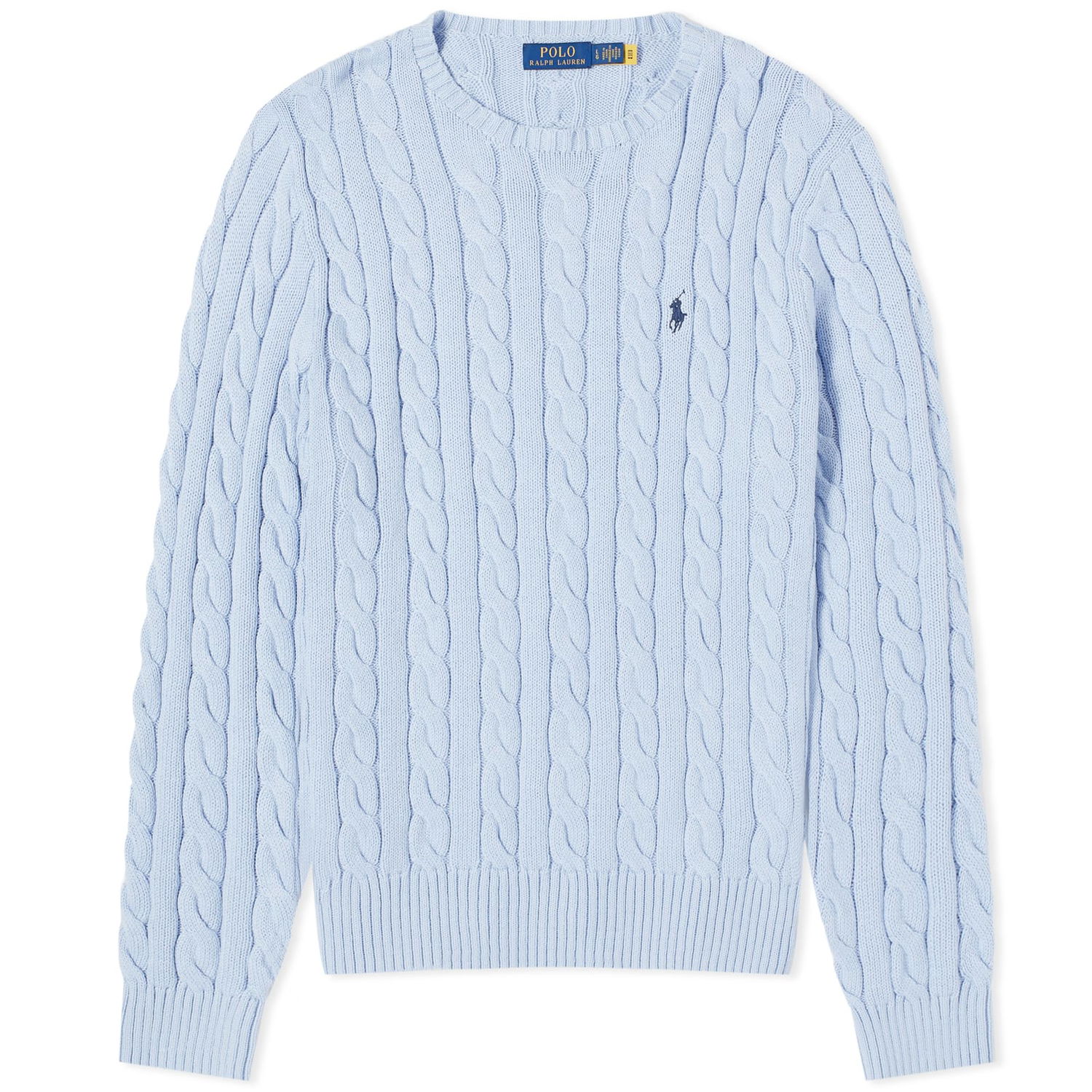 Пуловер Polo by Ralph Lauren Cotton Cable Crewneck Синьо | 710775885503, 0