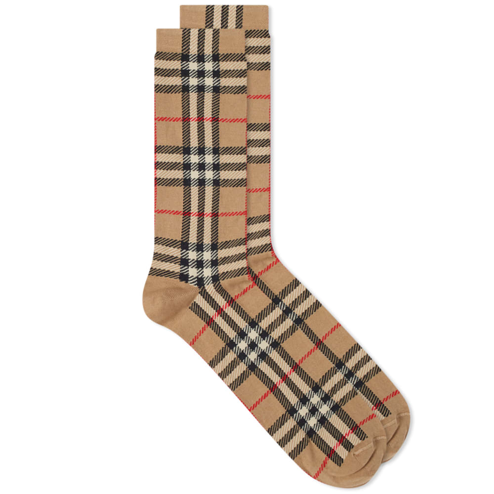 Чорапи Burberry Classic Check Sock Бежово | 8042774-A7026, 0