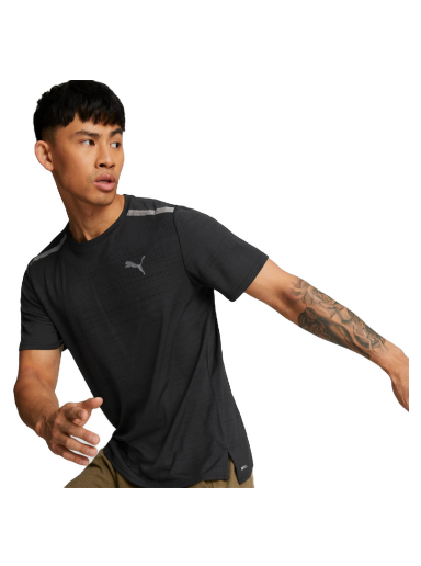 Тениска Puma Jacquard Training Tee Черно | 522316_01