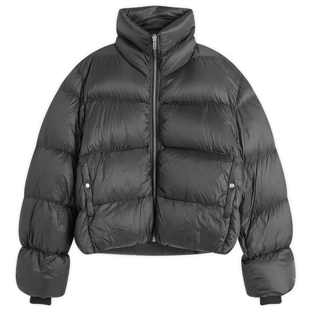 Turtle Nylon Cropped Puffer Jacket