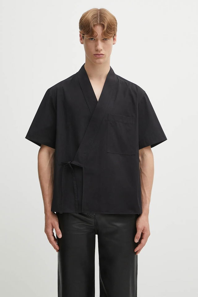 Short Sleeve Kimono Shirt - Relaxed Fit