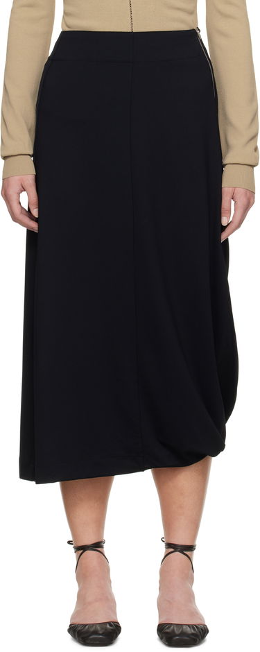 Пола LEMAIRE Lemaire Twisted Hem Midi Skirt Черно | SK1047 LJ1034, 0