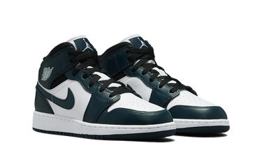 Кецове и обувки Jordan Air Jordan 1 Mid GS "Armory Navy" Тъмно синьо | 554725-411, 1