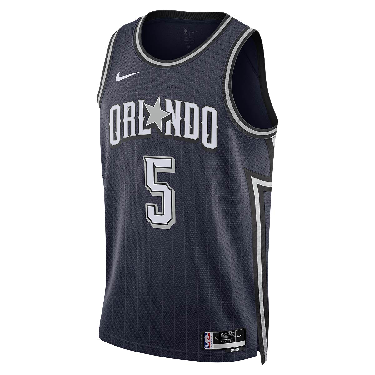 Фланелка Nike NBA ORLANDO MAGUC DRI-FIT CITY EDITION SWINGMAN JERSEY PAOLO BANCHERO Тъмно синьо | DX8514-421, 1