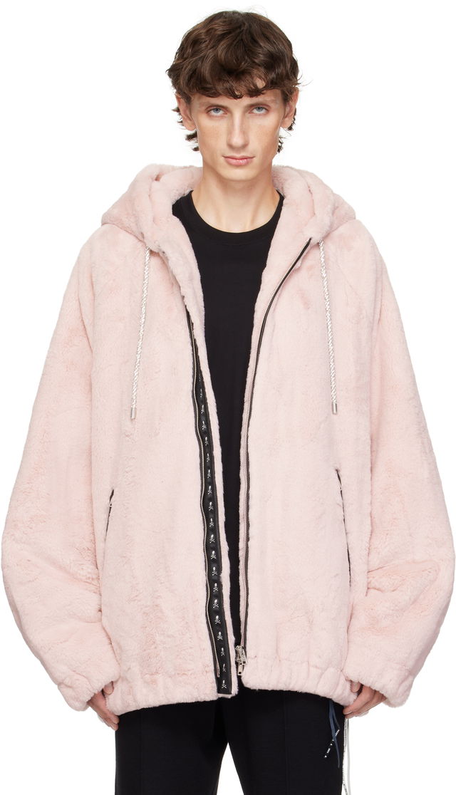 Faux-Fur Jacket With Hood