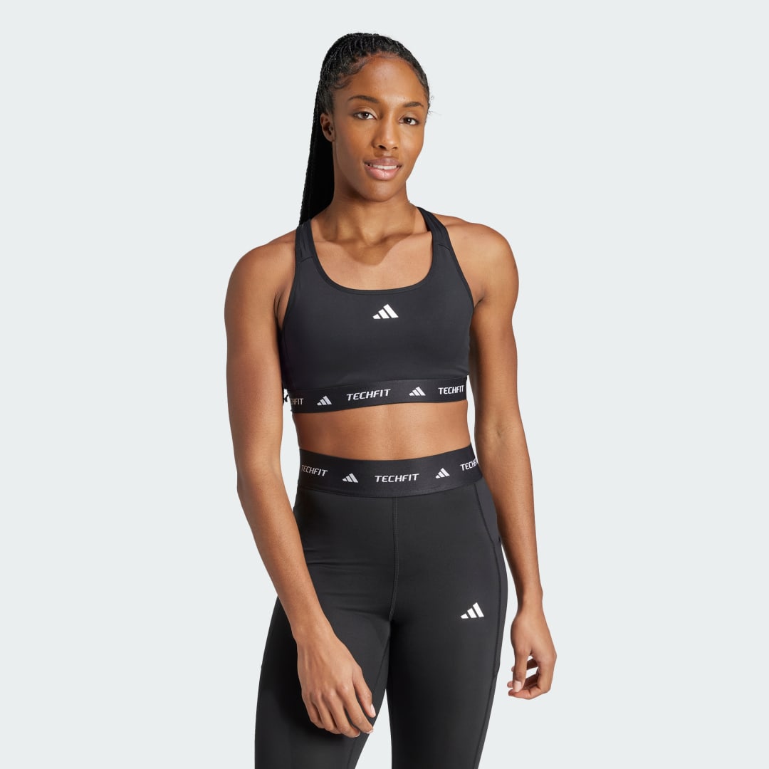Сутиен adidas Performance Training Medium-Support Racerback Bra Черно | JG1409, 0