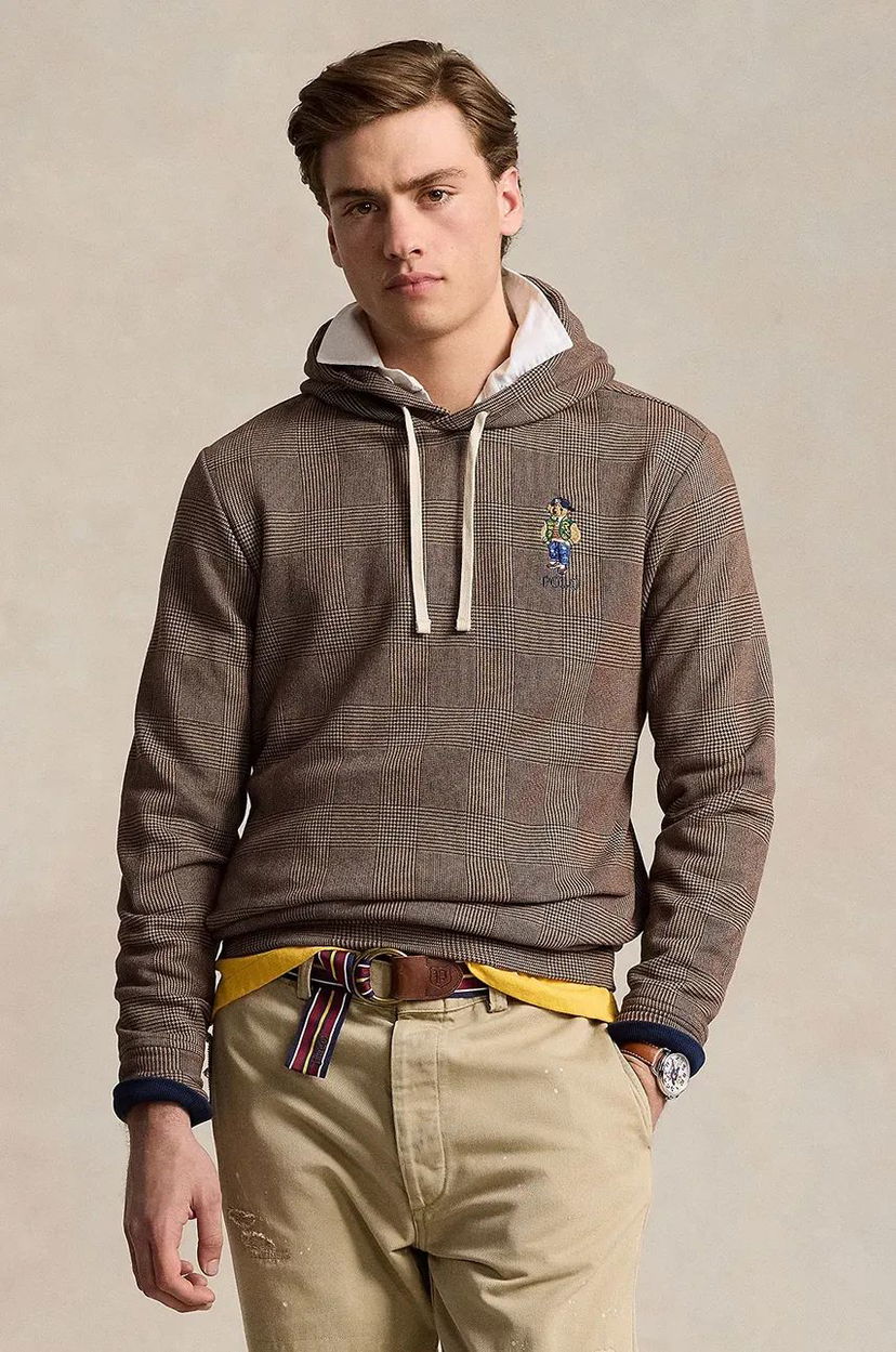 Суитчър Polo by Ralph Lauren Sweatshirt With Hoodie Сиво | 710951639