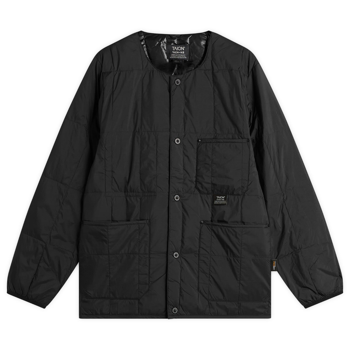 Пухо яке TAION Work Crew Neck Down Jacket Черно | TAION-104BWK-BLK, 0