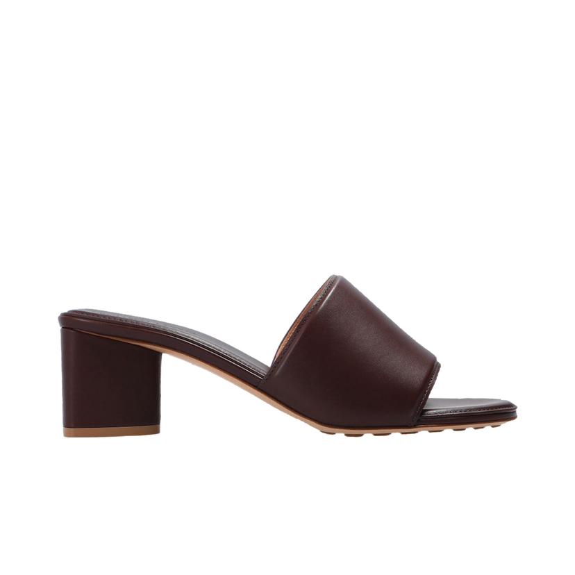 Кецове и обувки Bottega Veneta The Band Leather Slip-On Sandals Кафяво | 651378VBSL02019