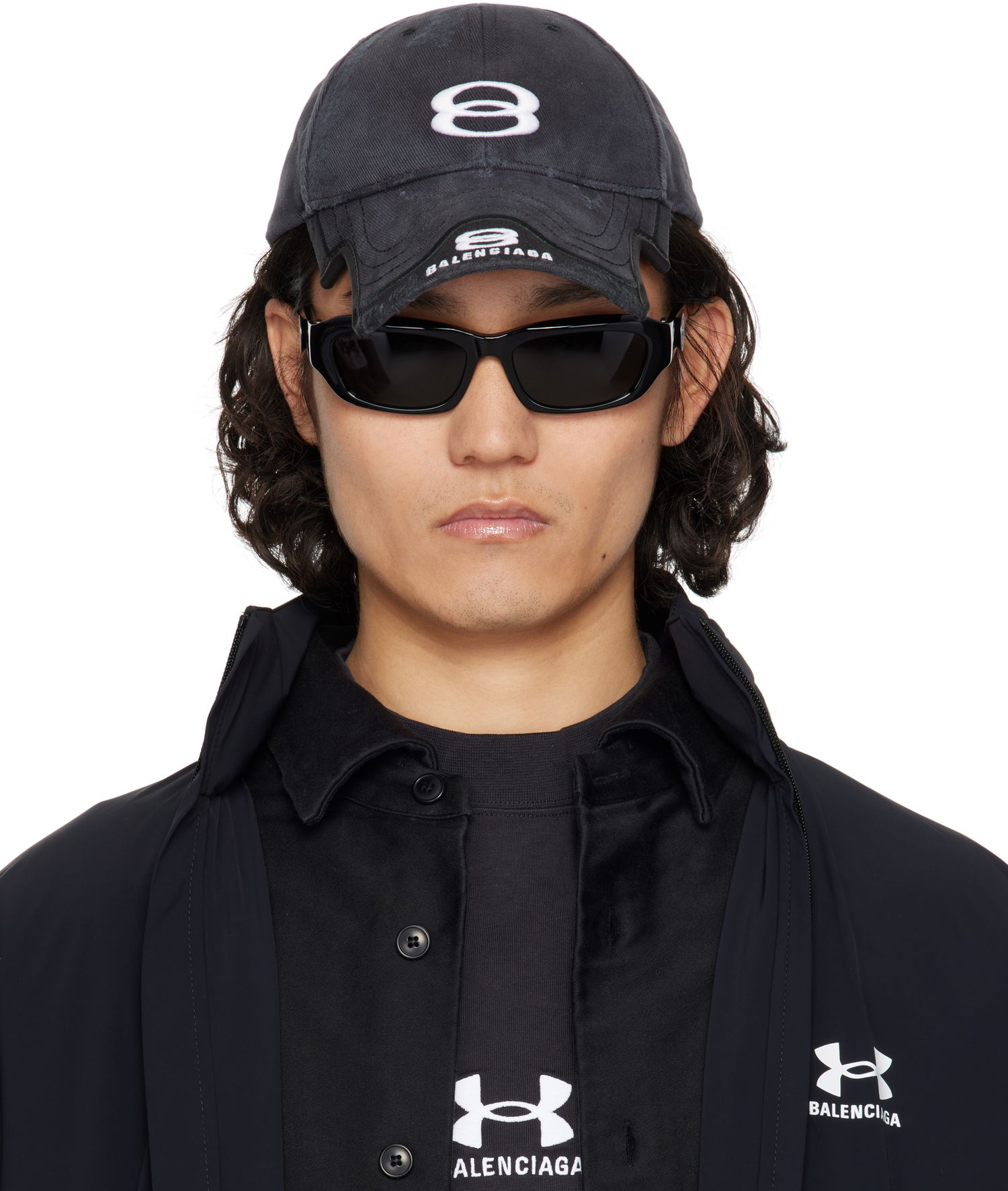 Шапка с козирка Balenciaga Balenciaga Unity Sports Icon Cap Черно | 808790410B2, 0
