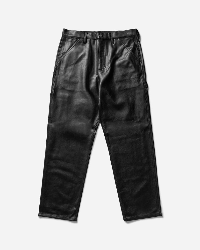 Карго панталони Carhartt WIP Single Knee Leather Pants Черно | I034446 89XX