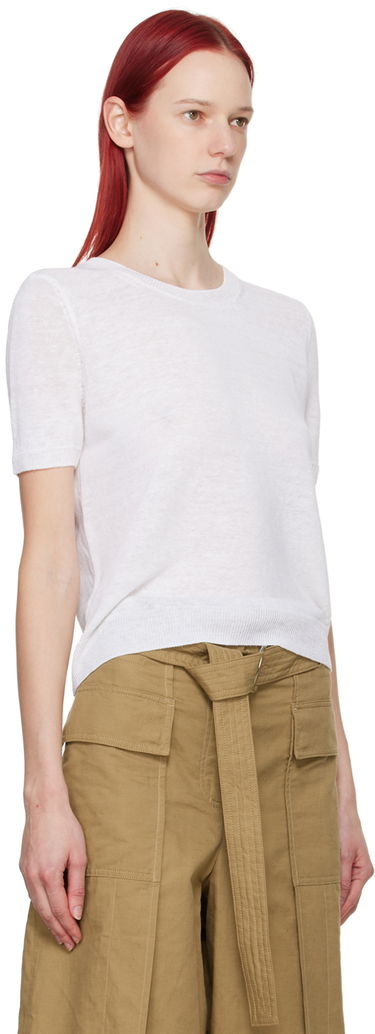 Пуловер Max Mara Weekend Max Mara Pancone Knit T-Shirt Бяло | 2415361032600001, 1