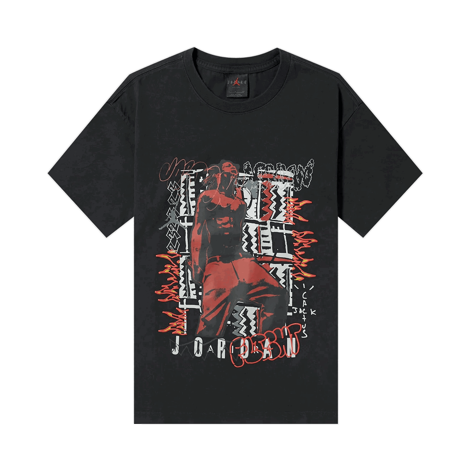 Тениска Cactus Jack by Travis Scott Air Jordan x T-Shirt Черно | CK4030 010, 0