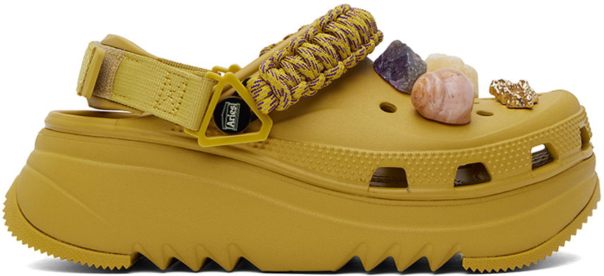Кецове и обувки Crocs x Aries Classic Hiker Xscape Clogs "Desert Grass" Жълто | ​208683-76A, 0