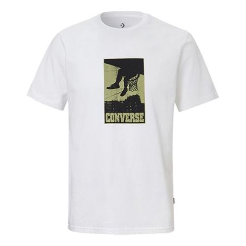 Тениска Converse All Star Print Short Sleeve T-Shirt Бяло | 10019895-102