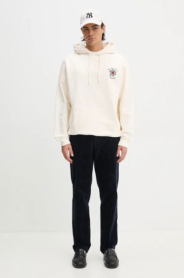 Суитчър Drôle de Monsieur Slogan Flowers Hoodie Бяло | E.HO169.CO127.CM, 1