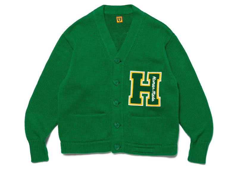 Пуловер Human Made Knit Cardigan Зелено | HM25CS003, 0