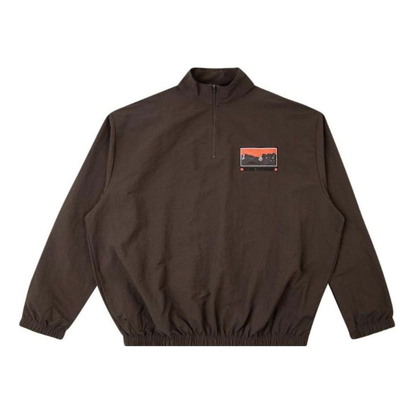 Ветровка Cactus Jack by Travis Scott Travis Scott Cactus Trails Half-Zip Windbreaker Кафяво | CJNTOP12BROWN