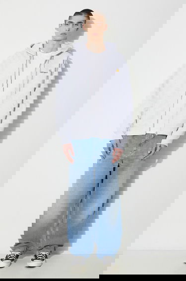 Суитчър Carhartt WIP Hooded American Script Jacket Сиво | I033063.482XX, 1