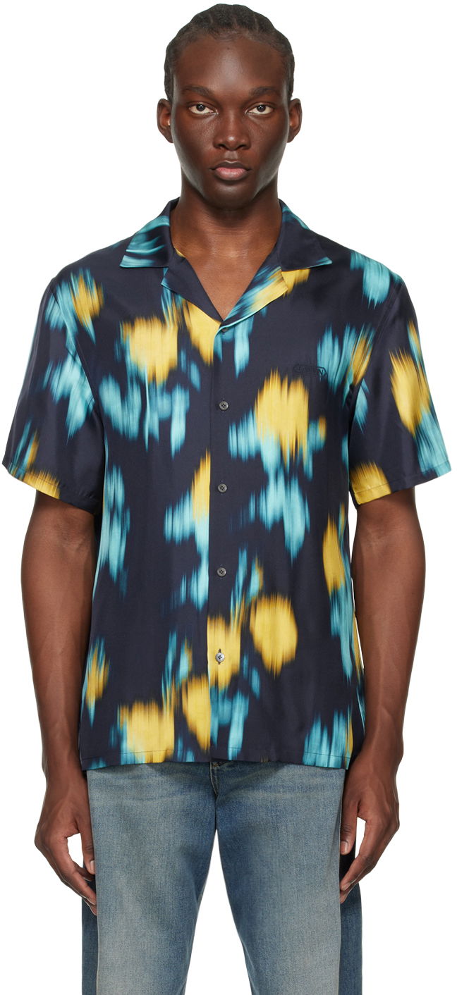 Риза LANVIN Blurred Floral Shirt Жълто | RM-SI0019-5891-P24, 0
