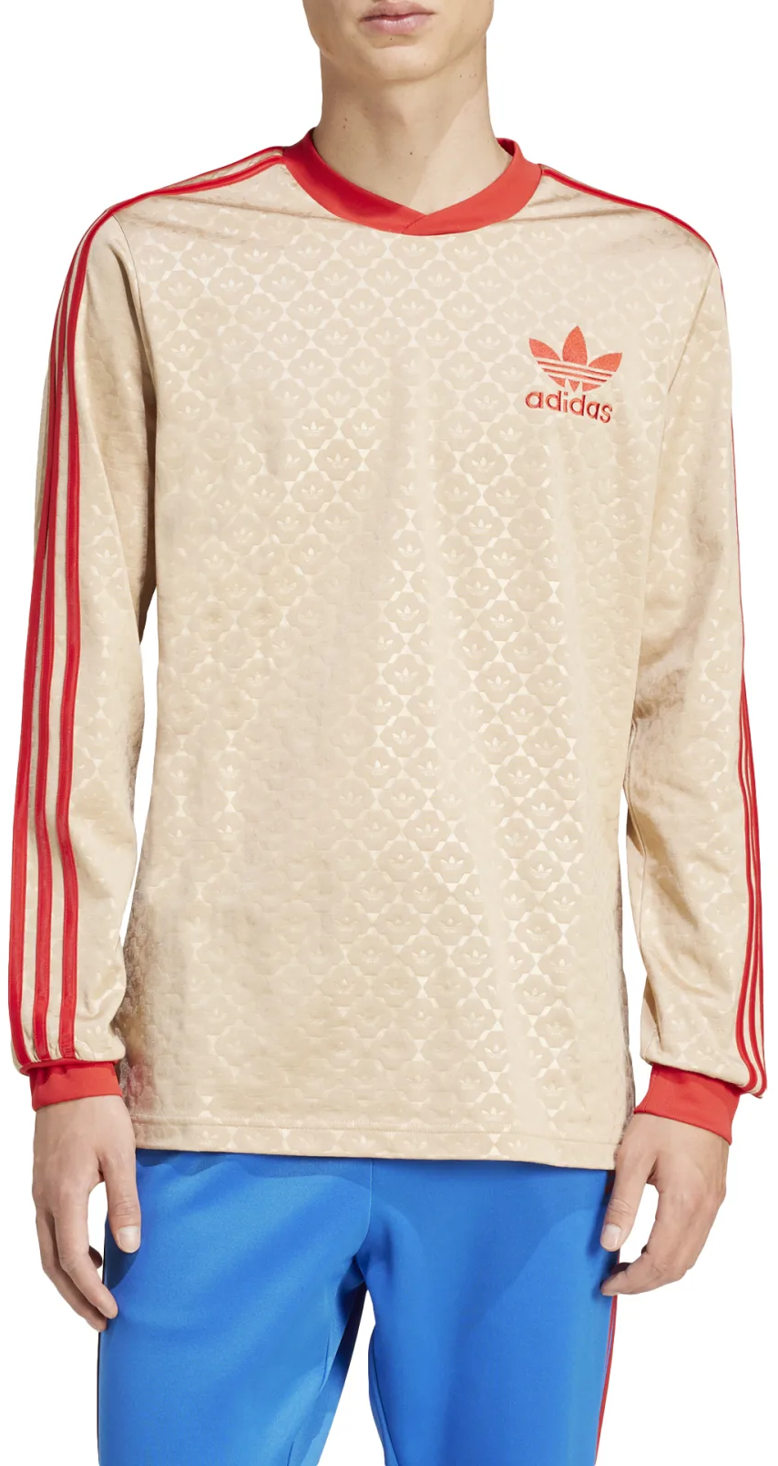 Фланелка adidas Originals Long Sleeve Graphic T-Shirt Бежово | jmo34-ix5463, 0