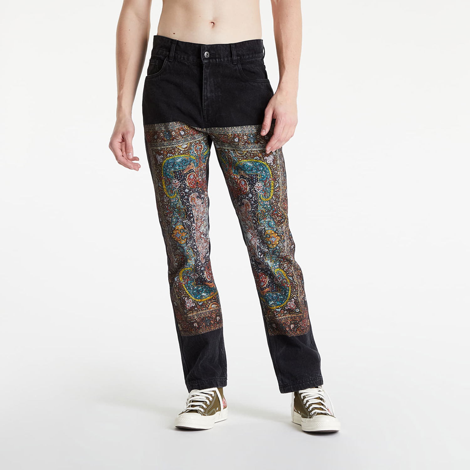 Дънки Pleasures Walk On Me Rug Denim Pant Black Многоцветен | P22SP035 black, 0