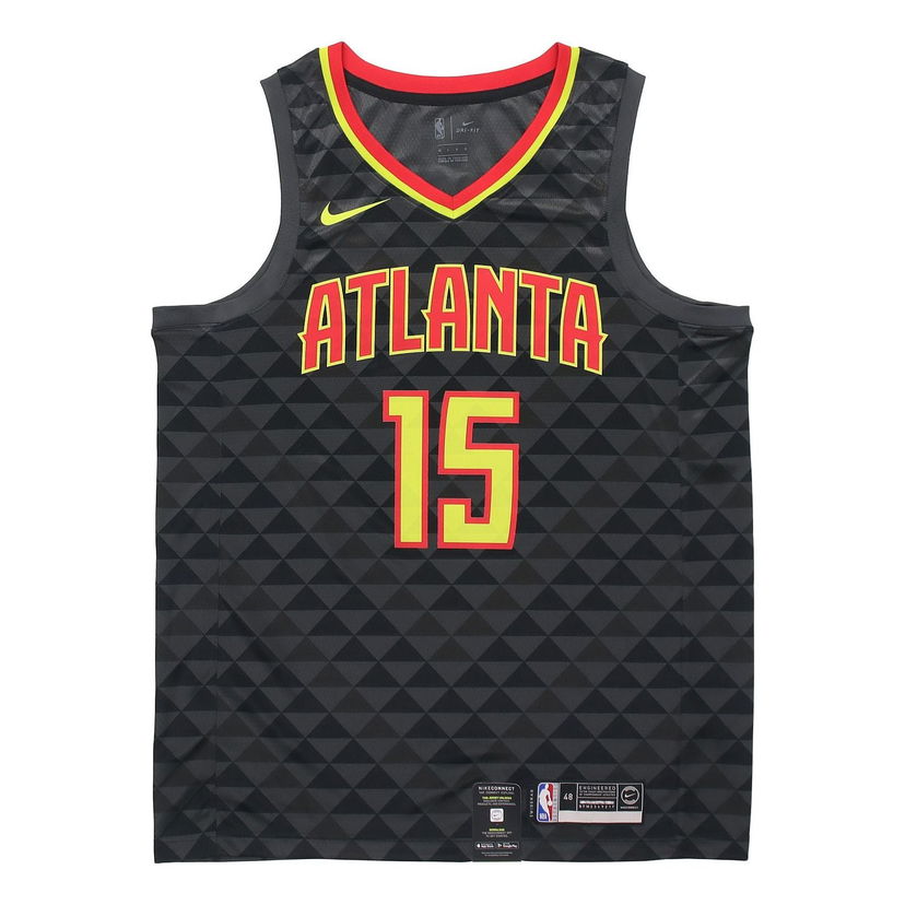 Фланелка Nike NBA Atlanta Hawks Vince Carter No. 15 Basketball Jersey Fan Edition Черно | 864457-021