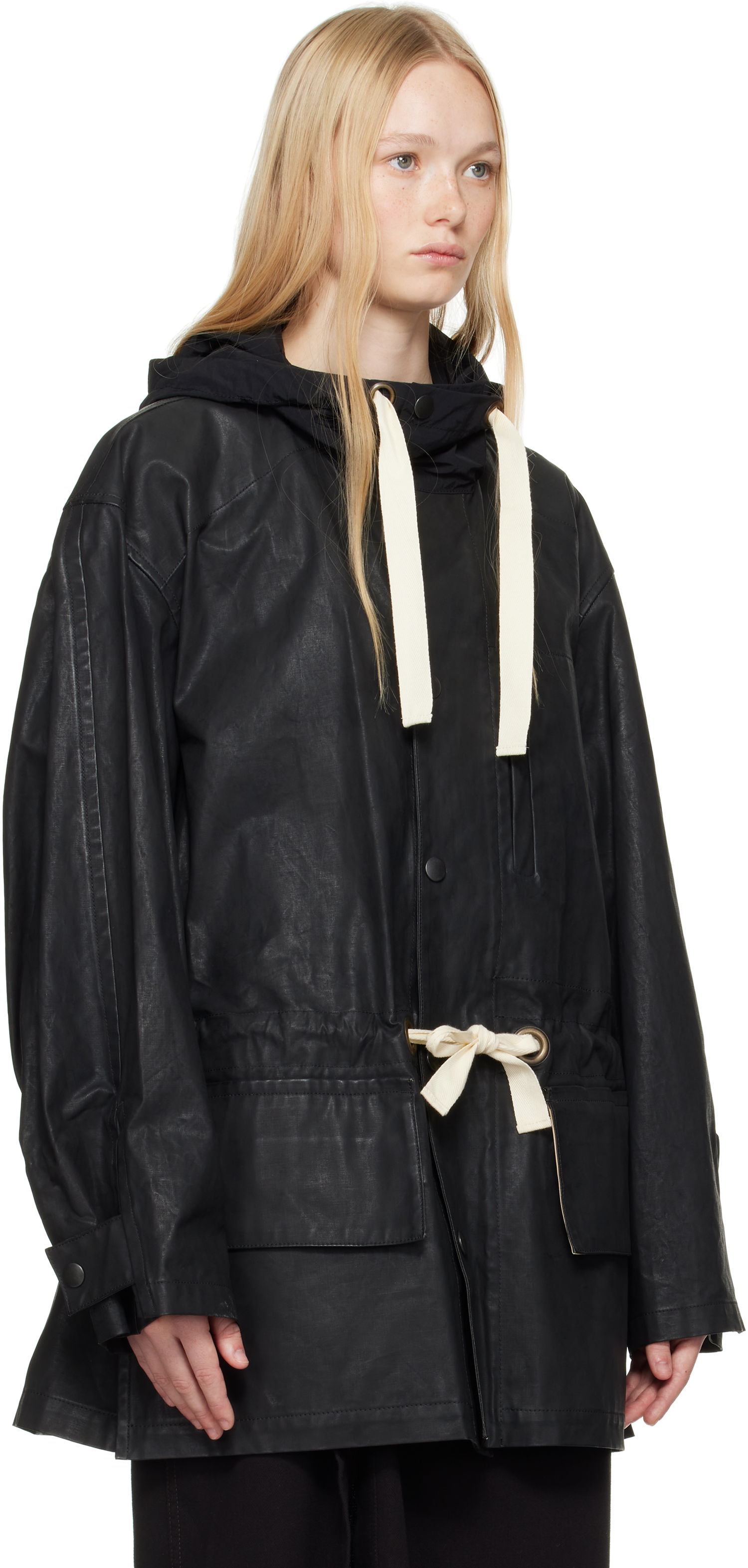 Парка LEMAIRE Lemaire Hooded Parka Jacket Черно | OW1125 LF1366, 1