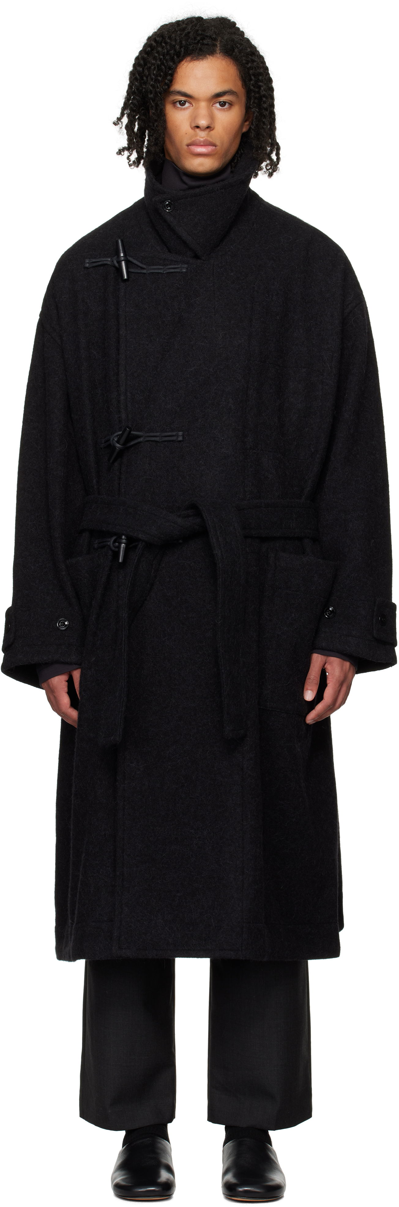Палта LEMAIRE Duffle Overcoat Черно | CO1073 LF504, 0
