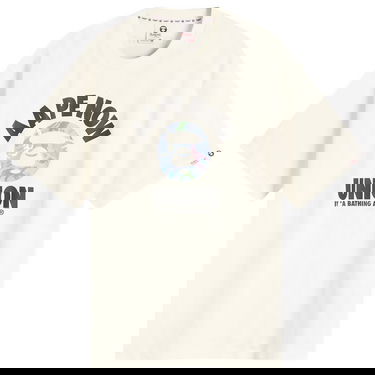 Тениска AAPE by A Bathing Ape AAPE Union College T-Shirt, Size Large Бяло | AAPTEM1643XX-IVN, 1